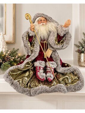 Marci Wolfe Tanglewood Forest Father Christmas II Santa 24" Signed 72/250